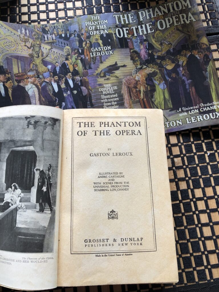 Phantom of the Opera (1925) with reproduction dust jacket.