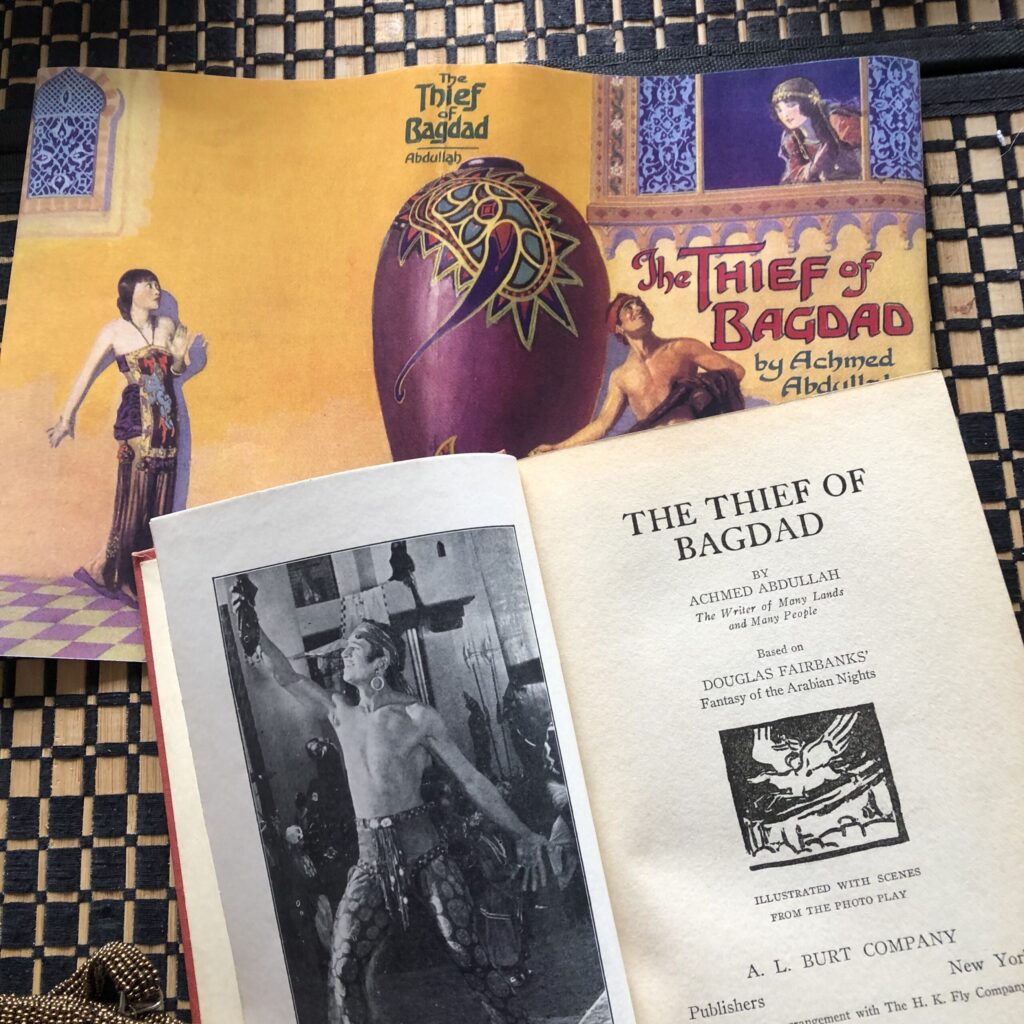The Thief of Bagdad (1924) with reproduction dust jacket.