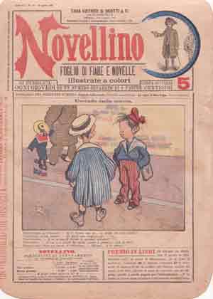 Page from a Novellino pamphlet published in 1907 and printed in color