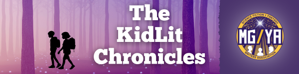 Series banner for The KidLit Chronicles with the MG/YA Committee logo
