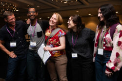 Nebula attendees experiencing joy and friendship, Chicago 2026.